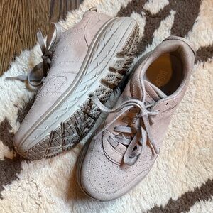 HOKA ONE ONE Bondi L Suede Simply Taupe Pumice Stone Sneaker Womens 9.5